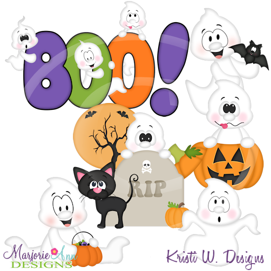 Ghoulishly Cute SVG Cutting Files Includes Clipart - Click Image to Close